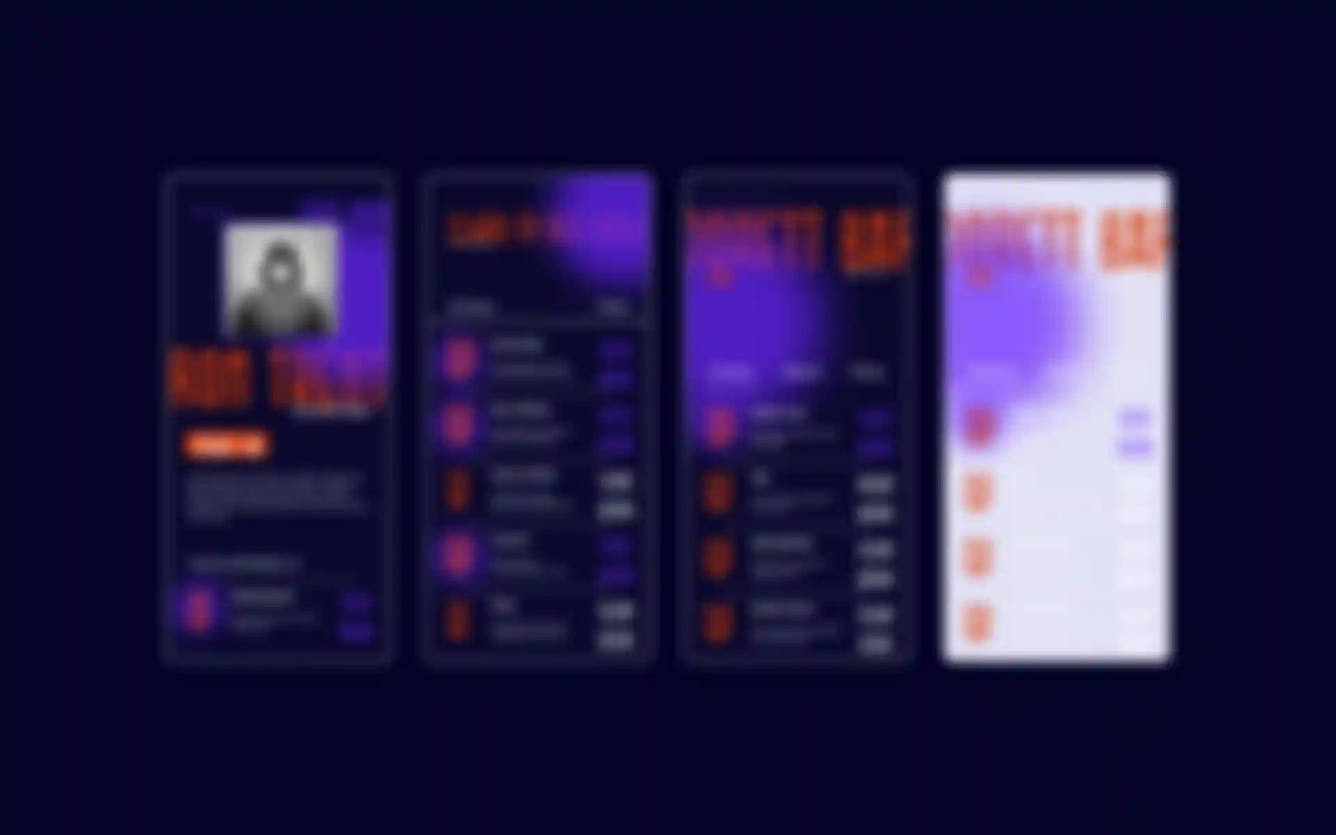 Three draft screens for a possible Echo Room design by Lars Hembacher.